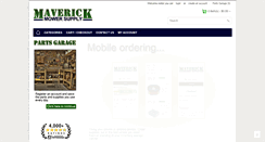 Desktop Screenshot of maverickmowersupply.com